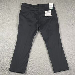 IZOD Sportflex Max Straight Fit Black Chinos NWT 38x30 Stretch Waistband